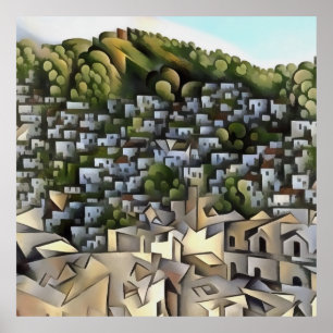 Hunderte Häuser Kayakoy Fethiye Malerei Poster