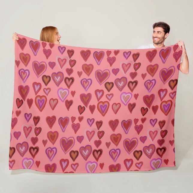 Hundertherzen Fleece Blanket (Beispiel)