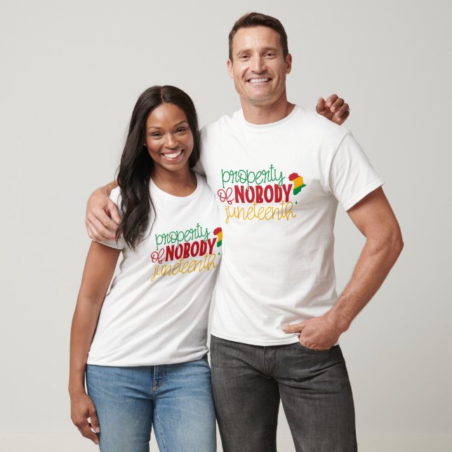 Hundertste Eigenschaft von Niemand - Schwarze Gesc T-Shirt (Unisex)