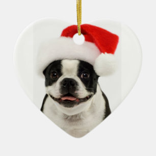 Hundesankt-Verzierung Bostons Terrier Keramik Ornament