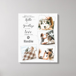 Hundeschema für Haustiere 4 FotoCollage Leinwanddruck