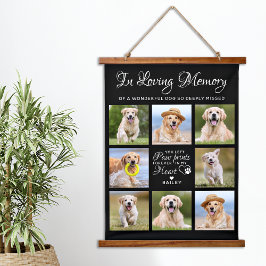 Hundeschenkgutschein für Haustiere Personalisiert  Wandteppich Mit Holzrahmen