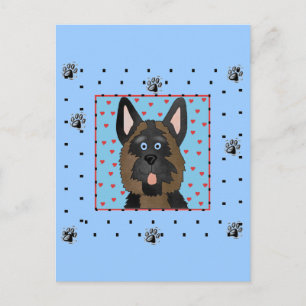 Hundeschirme und Geschenke Postkarte