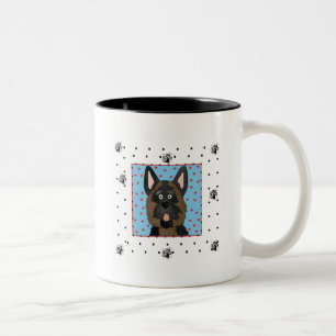 Hundeschirme und Geschenke Zweifarbige Tasse