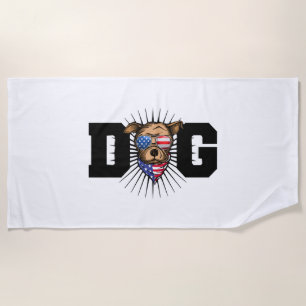 Hundeschleife Strandtuch