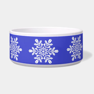 Hundeschlitten Blauer Schneeflocken Napf