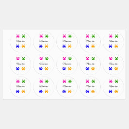 Hundeschlitten farbiges Haustier fügen Sie den Tex Etiketten