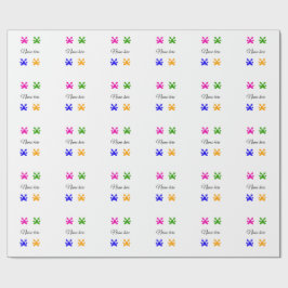 Hundeschlitten farbiges Haustier fügen Sie den Tex Geschenkpapier