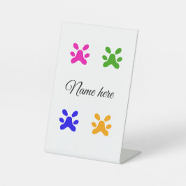 Hundeschlitten farbiges Haustier fügen Sie den Tex Sockelschild