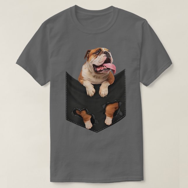 Hundeschlitten in Ihrem Pocket für Hunde Liebe T-Shirt (Design vorne)