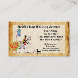 Hundeschlittenfahrkarte Visitenkarte