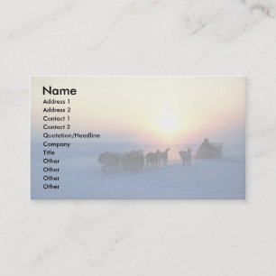 Hundeschlittenreise bei 45 Grad Celsius, Baffin Visitenkarte