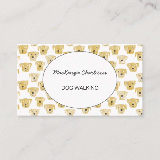 HundeschlittenVisitenkarte Visitenkarte (Vorderseite)