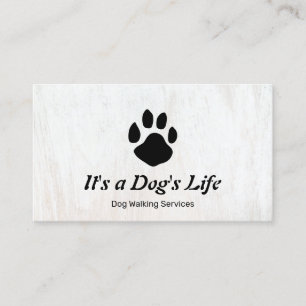 Hundeschlittenwalker Paw Business Card Visitenkarte
