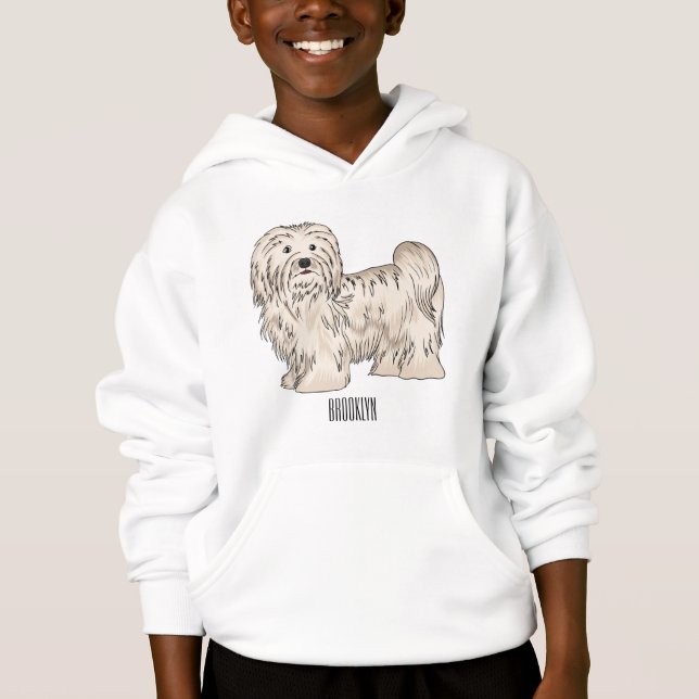 Hundeschmuck-Cartoon Hoodie (Vorderseite)