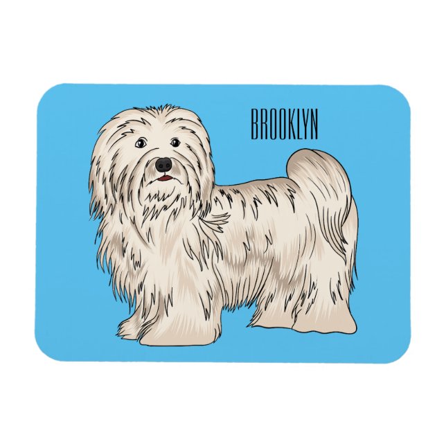 Hundeschmuck-Cartoon Magnet (Horizontal)