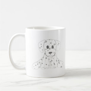 Hundeschüler Schwarz-weißes dalmatinisches Kleinki Kaffeetasse
