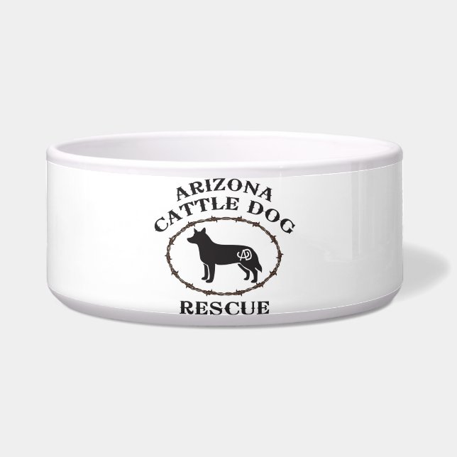 Hundeschüssel Arizona-Vieh-Hunderettung Napf (Vorderseite)