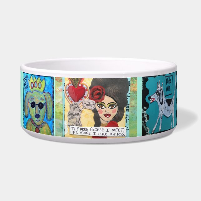 HUNDEschüssel - MEHR DIE LEUTE, DIE ICH MICH Napf (Links)