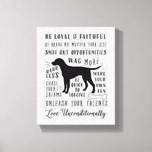 Hundeschweife Inspiration Hausregeln Leinwanddruck