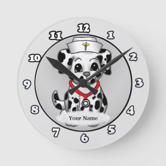 Hundeschwester Runde Wanduhr