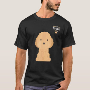 Hundeserie Spielzeug Pudel Braun T-Shirt