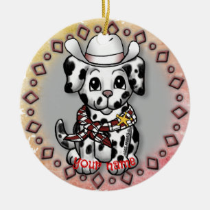 Hundesherriff  keramik ornament
