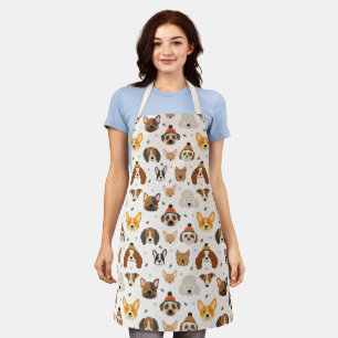 Hundesicht im Winter Hats Urlaubsmuster Schürze