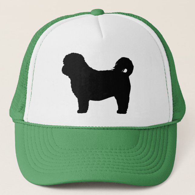 HundeSilhouette Shih Tzu Truckerkappe (Vorderseite)