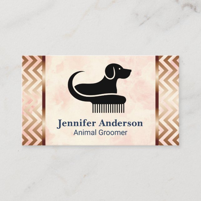 Hundesitting-Logo | Tierpfleger-Logo Visitenkarte (Vorderseite)