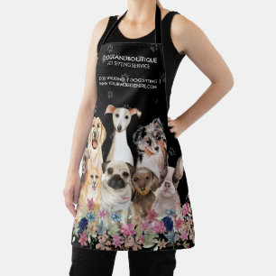 Hundesitting-Service Haustierfriseur Floral Veteri Schürze