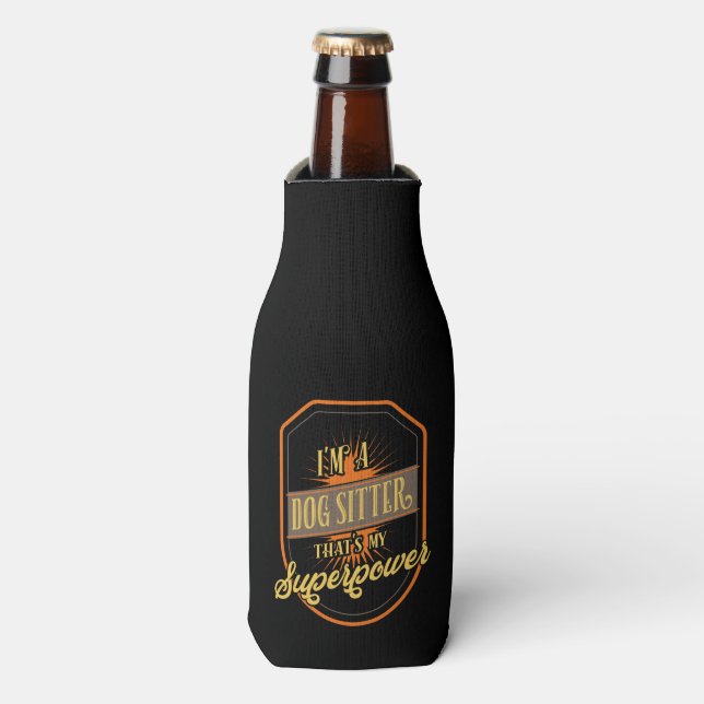 Hundesitzplatz Sitter Flaschenkühler (Flaschenvorderseite)