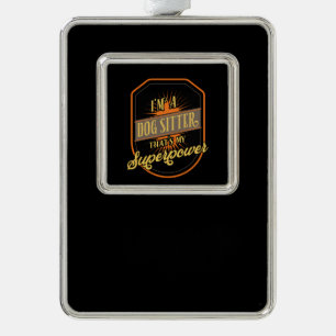Hundesitzplatz Sitter Rahmen-Ornament Silber