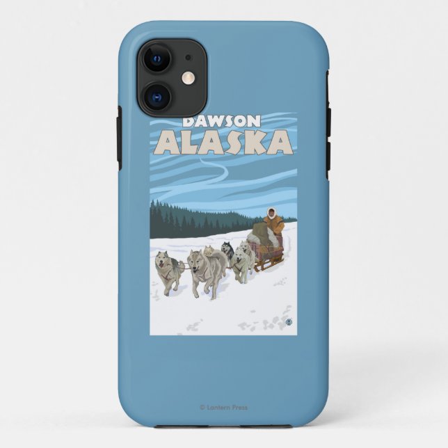 HundeSledding Szene - Dawson, Alaska Case-Mate iPhone Hülle (Rückseite)