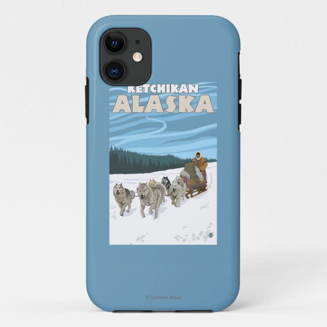 HundeSledding Szene - Ketchikan, Alaska Case-Mate iPhone Hülle (Rückseite)