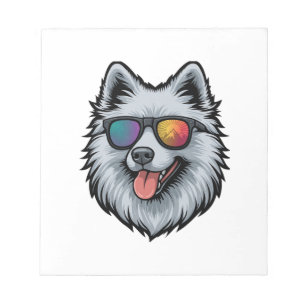 Hundesonnenbrille Berg Sonnenuntergang Reflexion Notizblock
