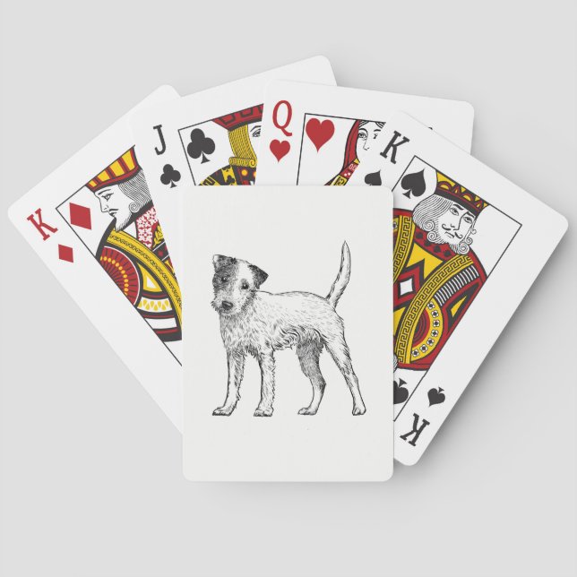 Hundespielkarten - Jack-Russell-Terrier Spielkarten (Rückseite)