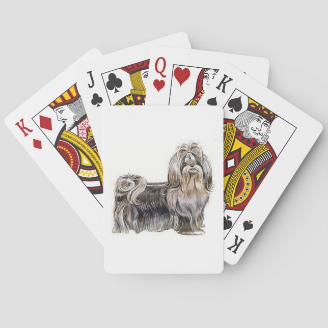 Hundespielkarten Shih Tzu Spielkarten (Rückseite)