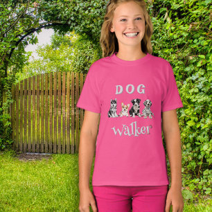 Hundesportlerin Teenager-Mädchen  T-Shirt
