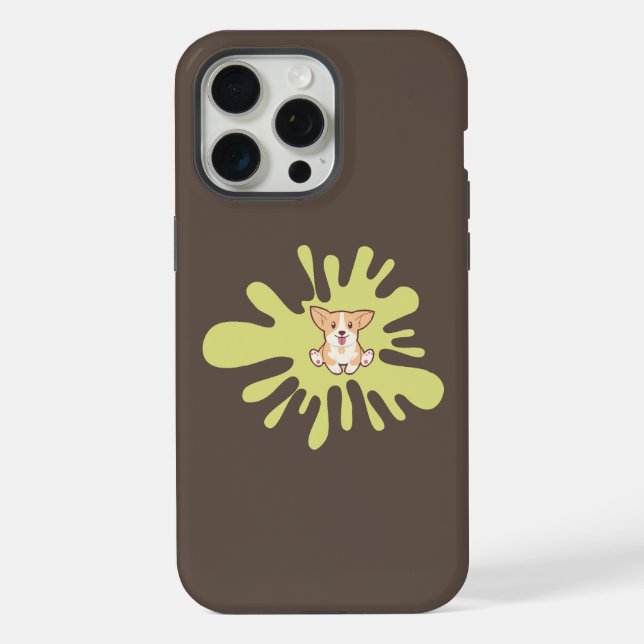 Hundespritzfarbe iPhone Hülle (Rückseite)