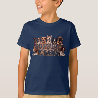 Hundestütz-Team Multi-Rasse-Besitzer Kinder Hunde T-Shirt