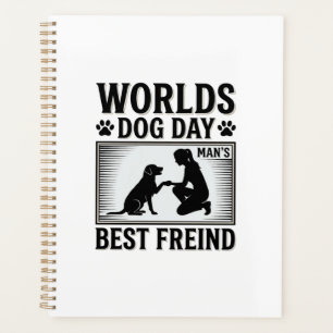 Hundetag Manns Bester Freund Vintage Planer