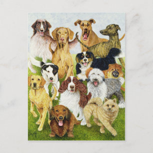 Hundetage Postkarte