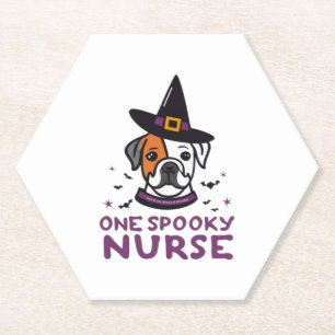 Hundetage treffen Spooky-Nächte ein unheimlicher H Untersetzer