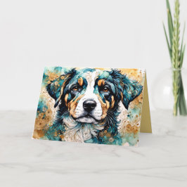 Hundetage Welpenmerkarte Dankeskarte