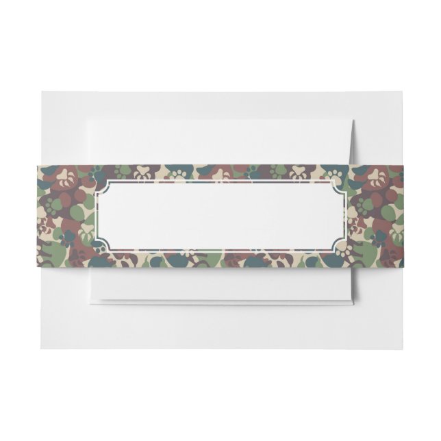 Hundetarnungs-Muster Einladungsbanderole (Vorderseite Beispiel)