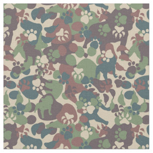 Hundetarnungs-Muster Stoff