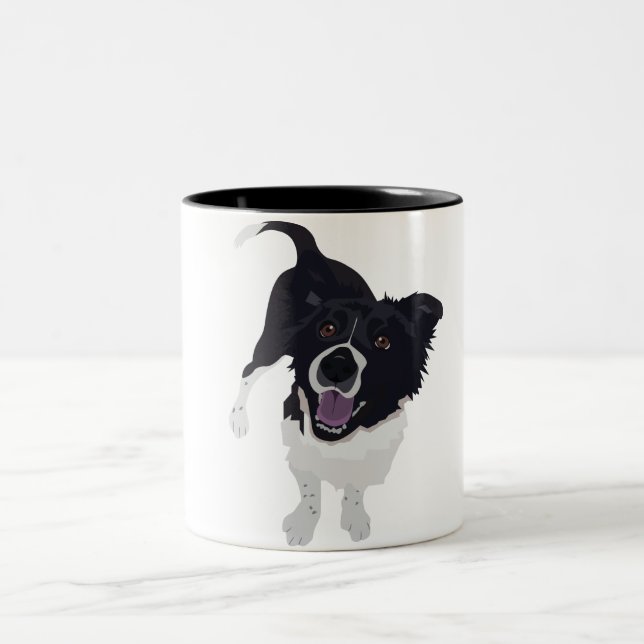 HundeTasse Zweifarbige Tasse (Mittel)