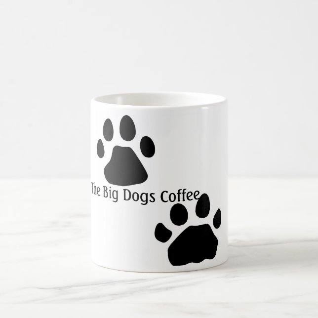 Hundetatzen, der große Hundekaffee Tasse (Mittel)