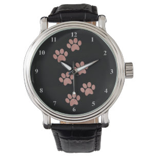 Hundetatzen-Drucke für Armbanduhr